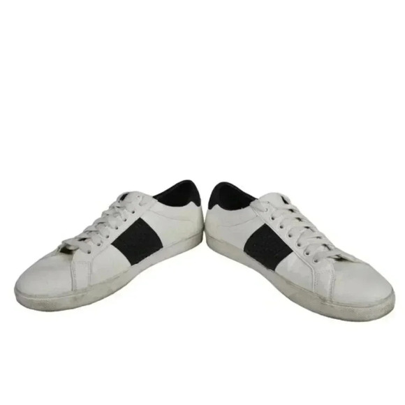 Zara Sneaker White Black Lace Up Size 43 - Picture 6 of 12